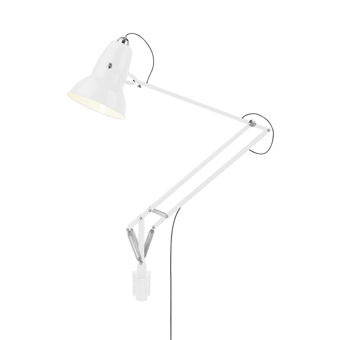 Original 1227 Desk Lamp in Alpine White/Chrome (Large/Wall Bracket).