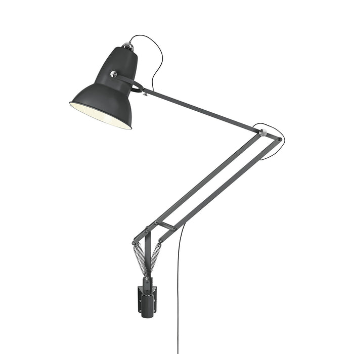 Original 1227 Desk Lamp in Slate Grey/Chrome (Large/Wall Bracket).