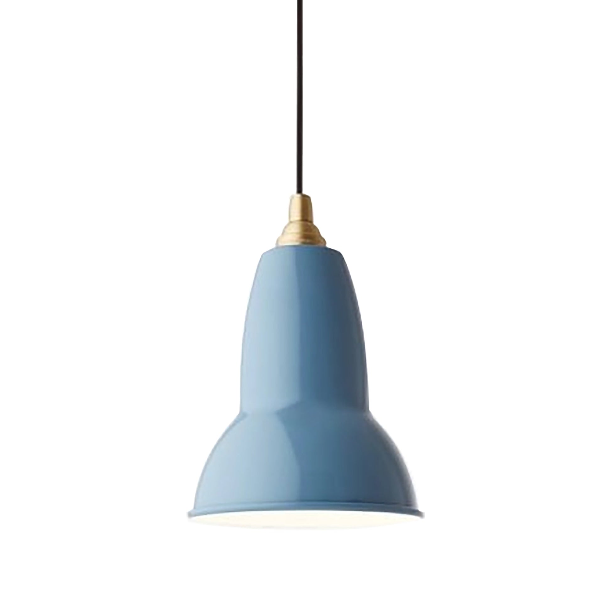 Original 1227 Pendant Light in Dusty Blue/Brass (Medium).