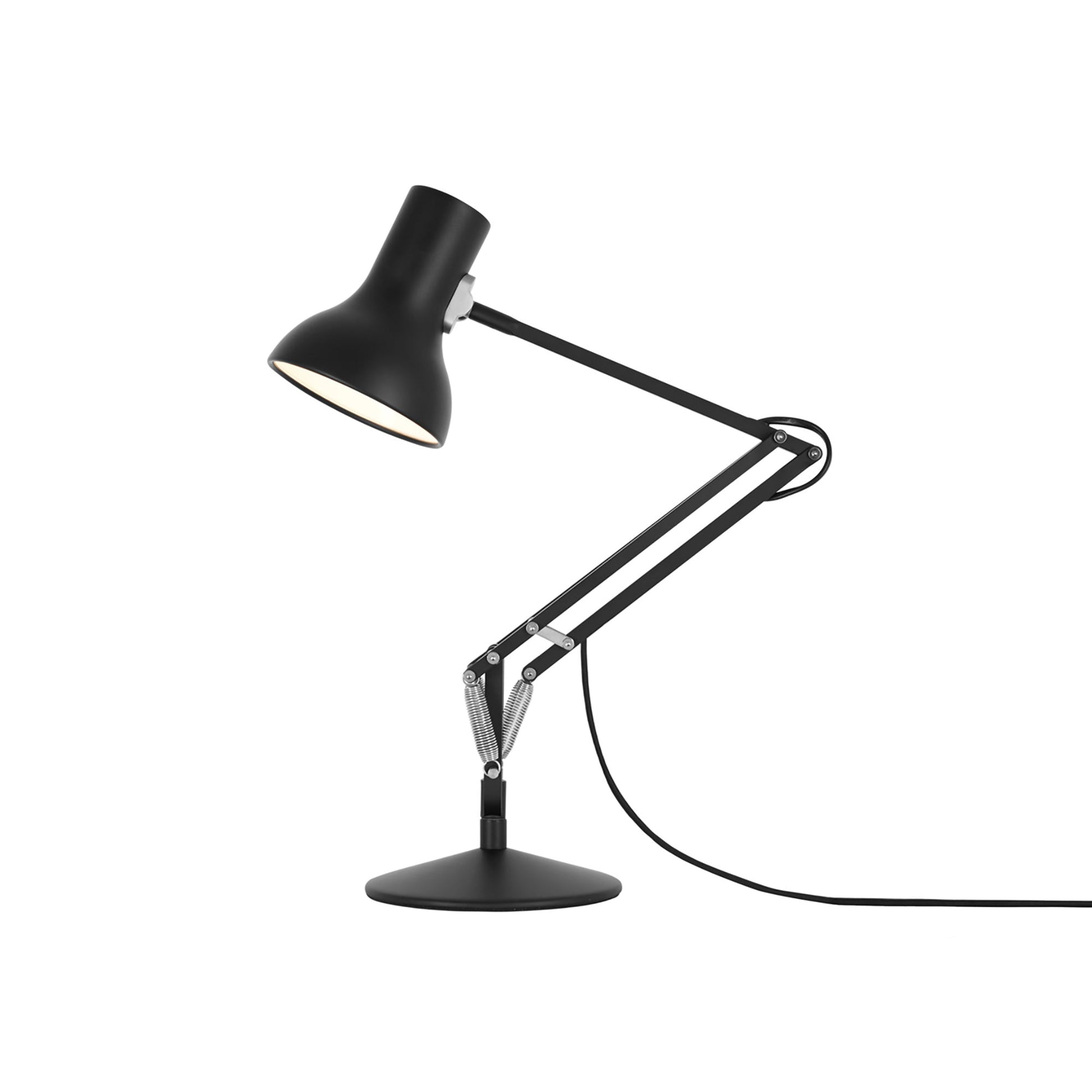 Type 75 Desk Lamp in Jet Black (Standard Desk Base/Small).
