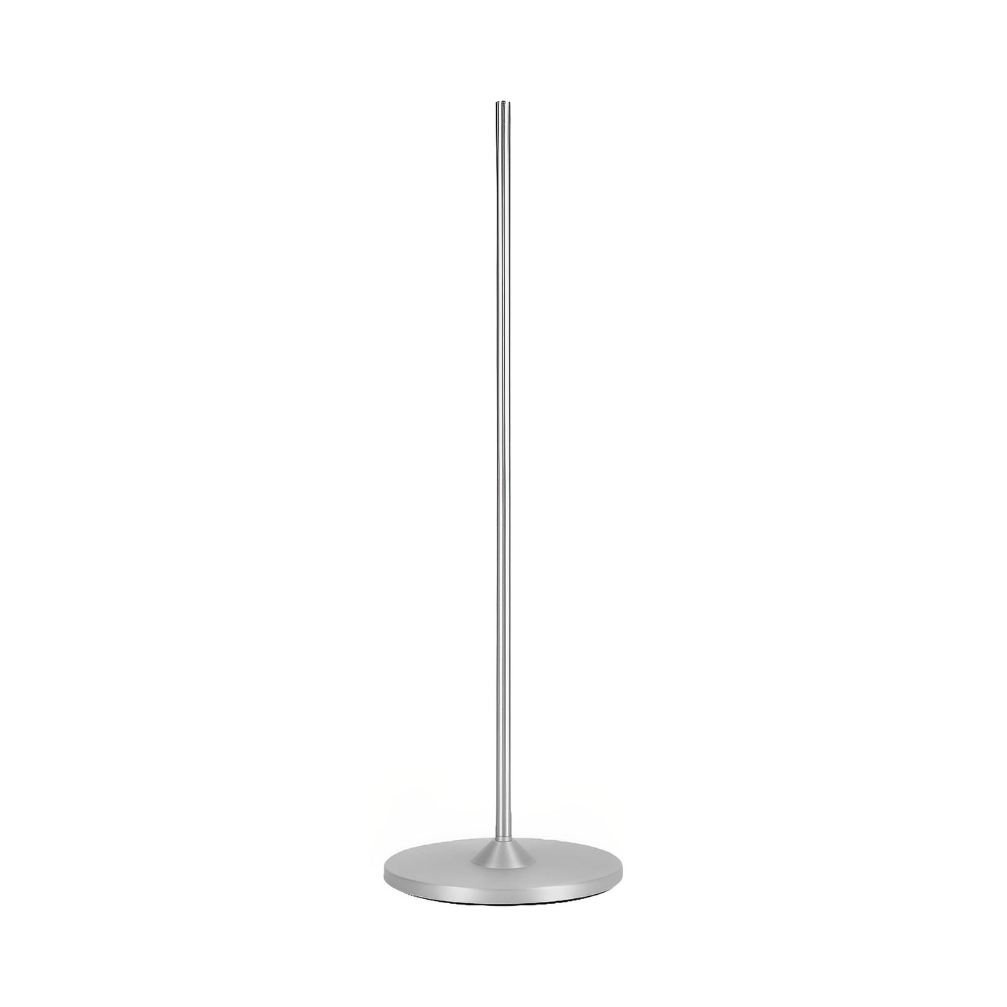Type Range Floor Pole in Silver Luster.