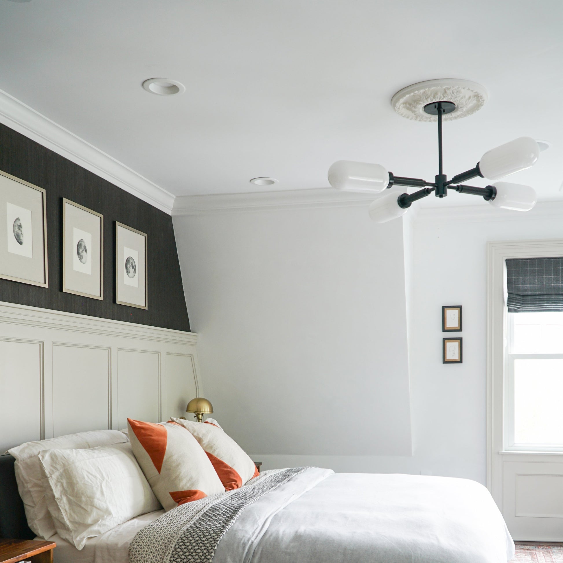 Annex Chandelier in bedroom.