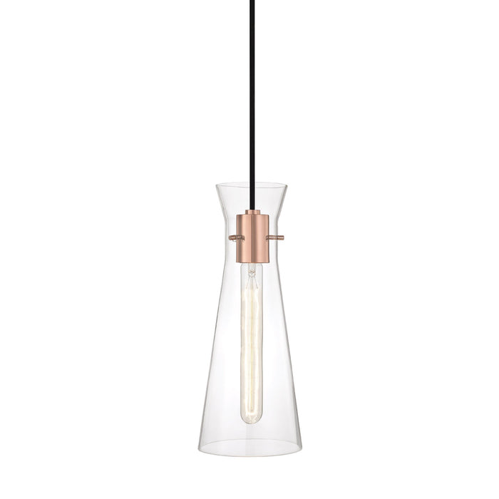 Anya Pendant Light in Polished Copper.