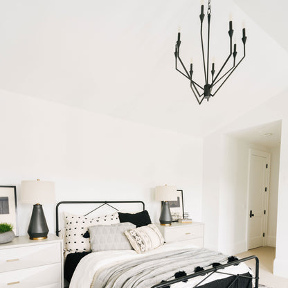 Archie Chandelier in bedroom.