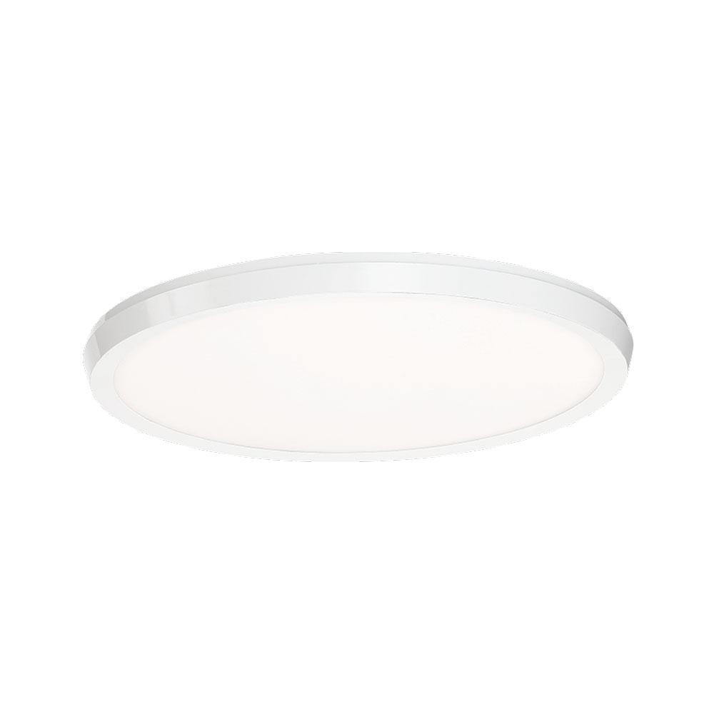 Argo LED Flush Mount Ceiling Light in White (Large).