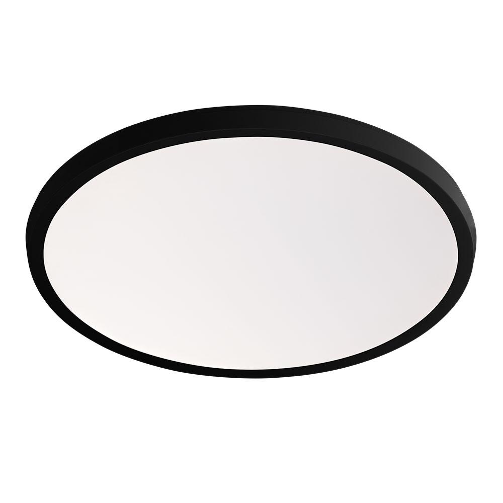 Argo LED Flush Mount Ceiling Light in Black (X-Large).