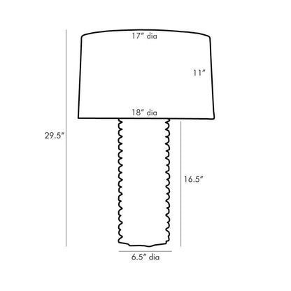 Ari Table Lamp - line drawing.