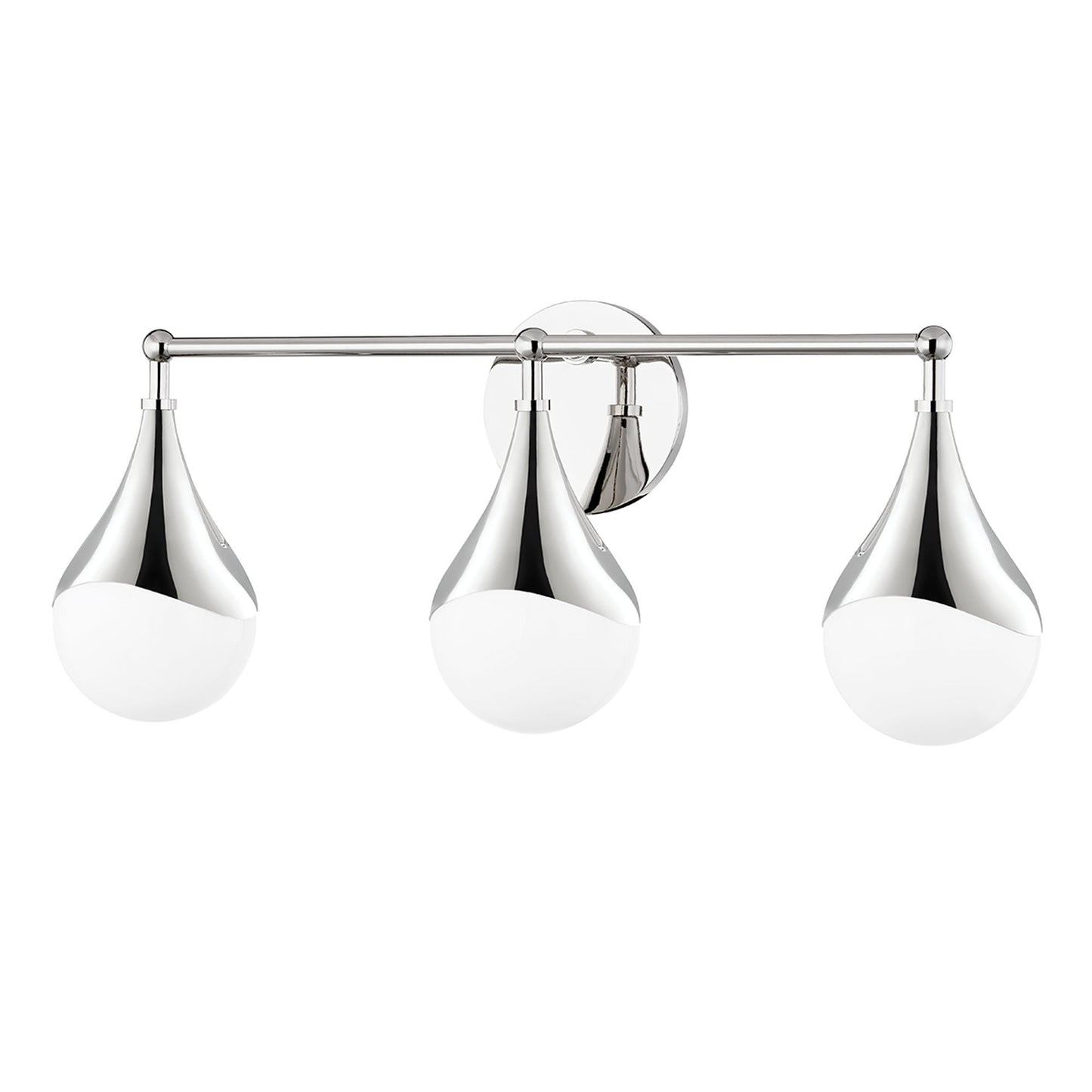 Ariana LED Bath Vanity Light in Polished Nickel (3-Light).