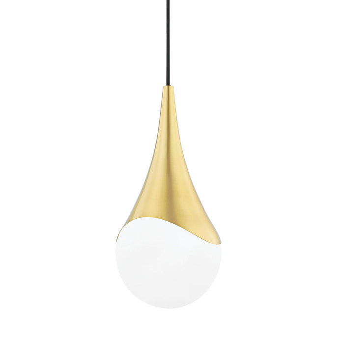Ariana Pendant Light in Aged Brass (Small).