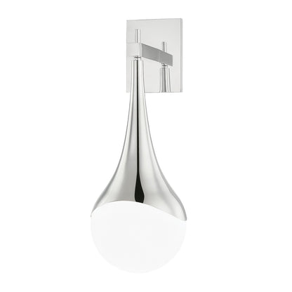 Ariana Wall Light in Polished Nickel.