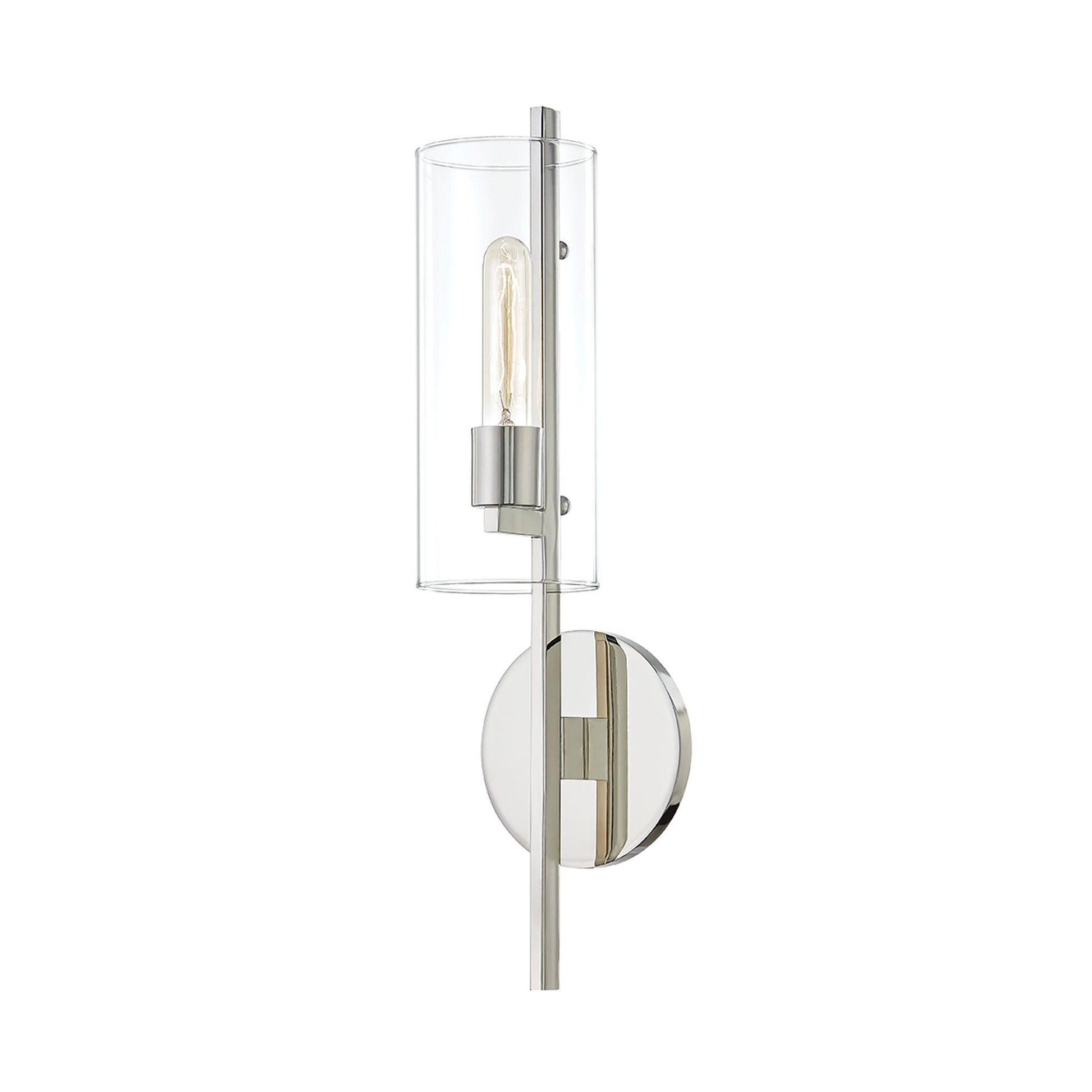 Ariel Wall Light in Polished Nickel (1-Light).