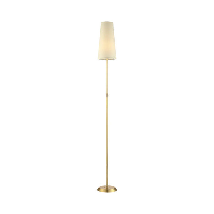 Attendorn Floor Lamp in Satin Brass.