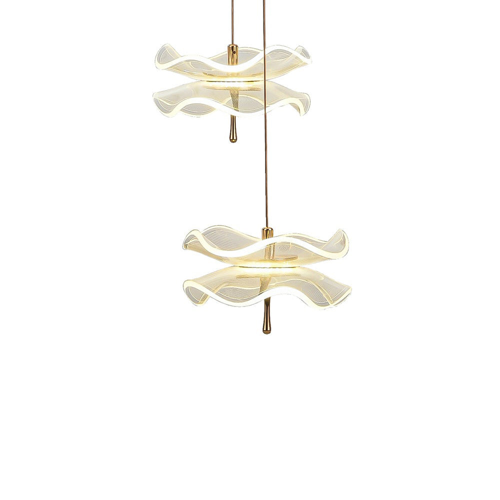 Butterfly LED Multi Light Pendant Light in detail.