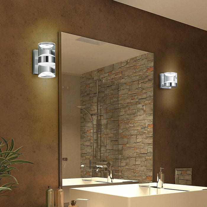 H2O LED Wall Light in bathroom.