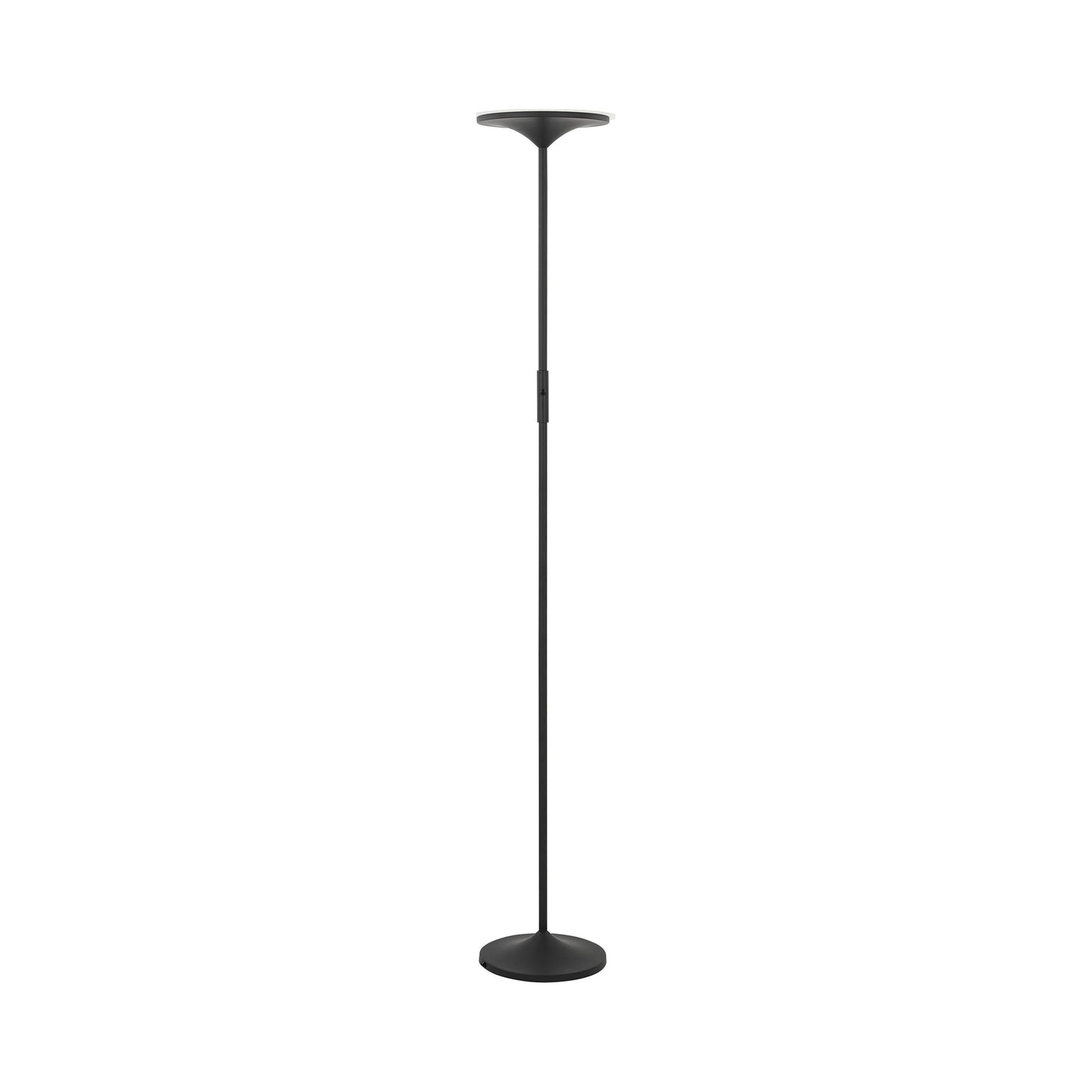 Leipzig LED Floor Lamp in Museum Black.