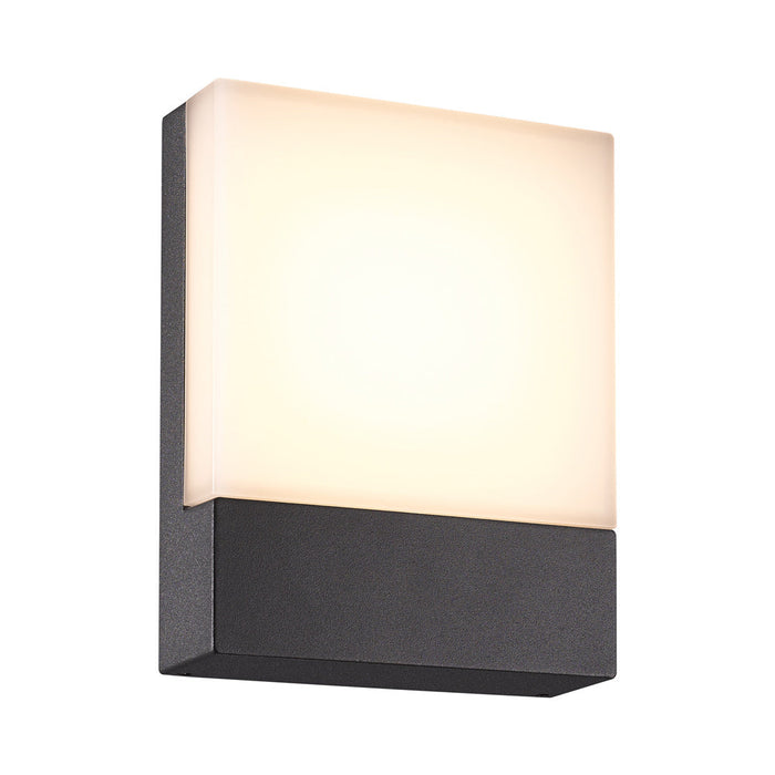 Pecos Outdoor LED Wall Light in Charcoal.