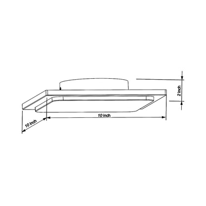 Trave Outdoor LED Patio Light - line drawing.