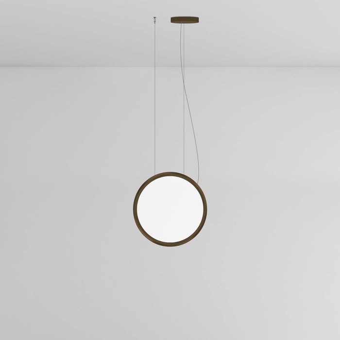 Discovery LED Vertical Suspension Light in Bronze/Standard (Small).