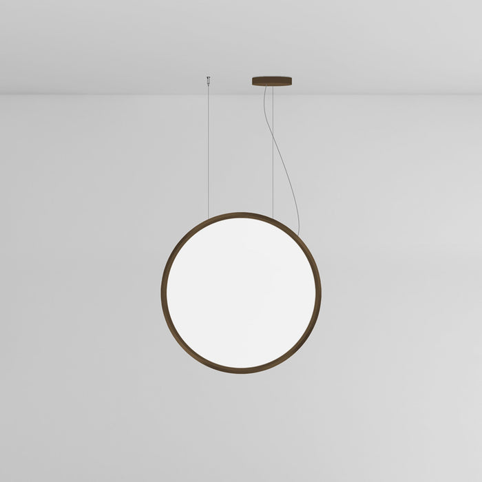 Discovery LED Vertical Suspension Light in Bronze/Extended (Medium).