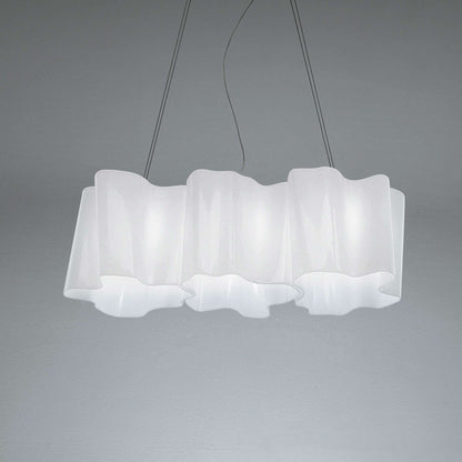 Logico Triple Linear Pendant Light in Milky White (Classic).