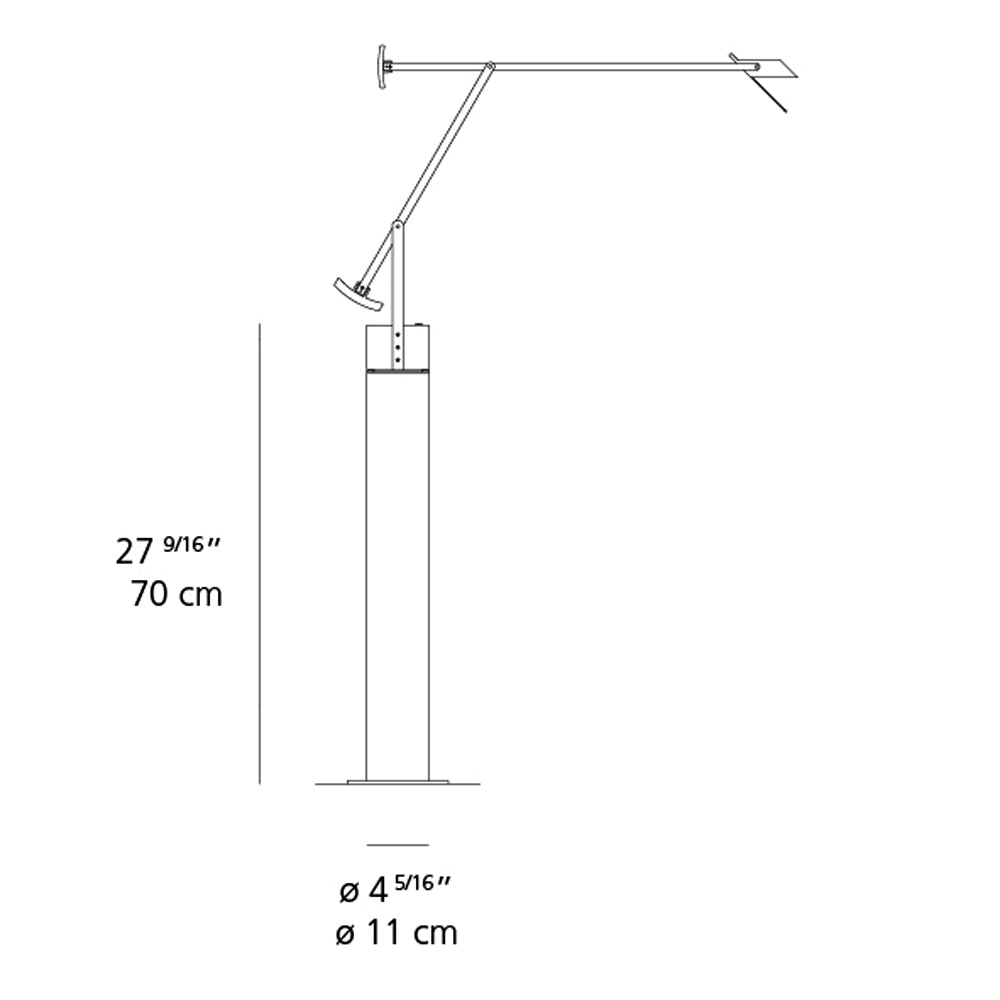 Tizio Floor Lamp - line drawing.