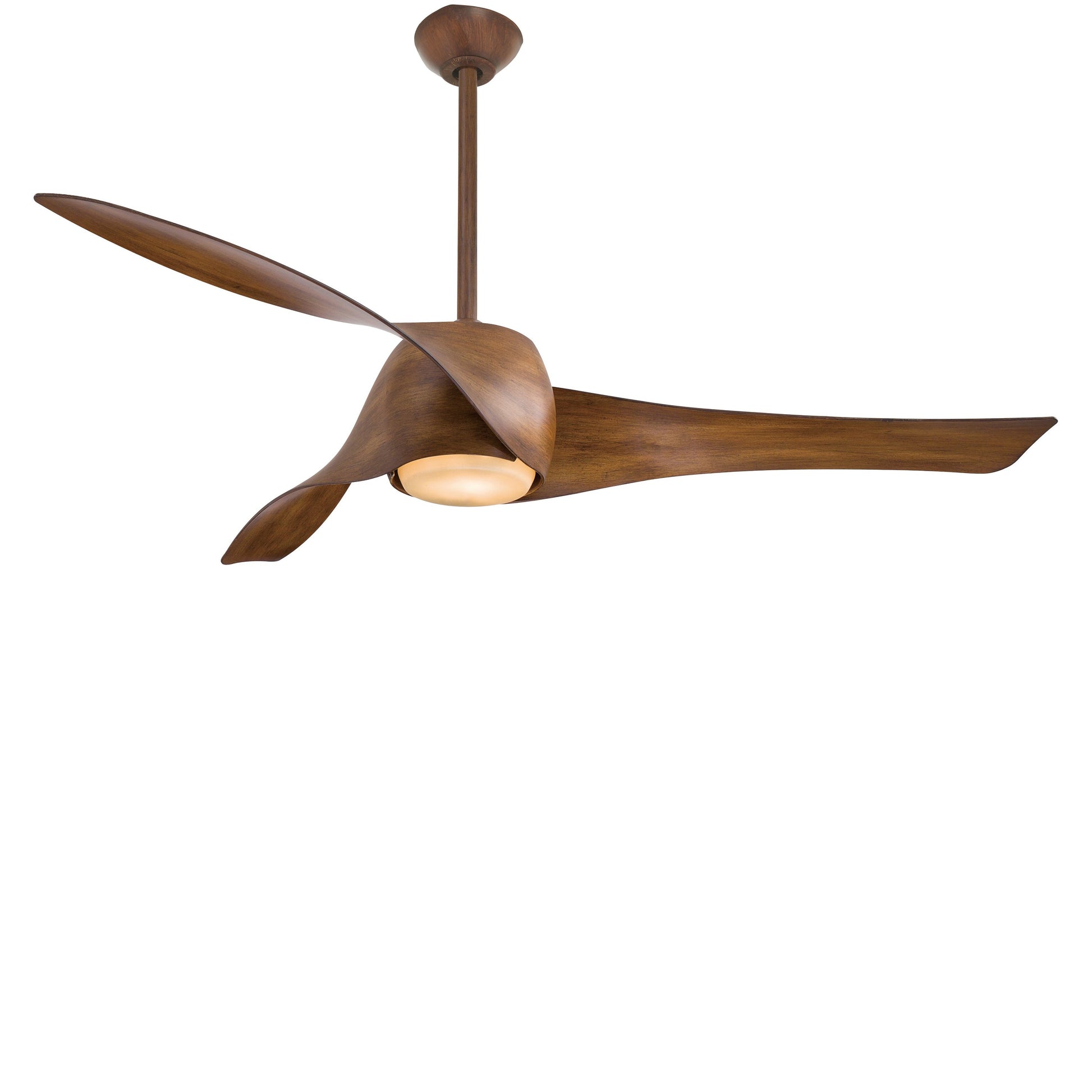 Artemis LED Ceiling Fan in Distressed Koa/DC Motor.