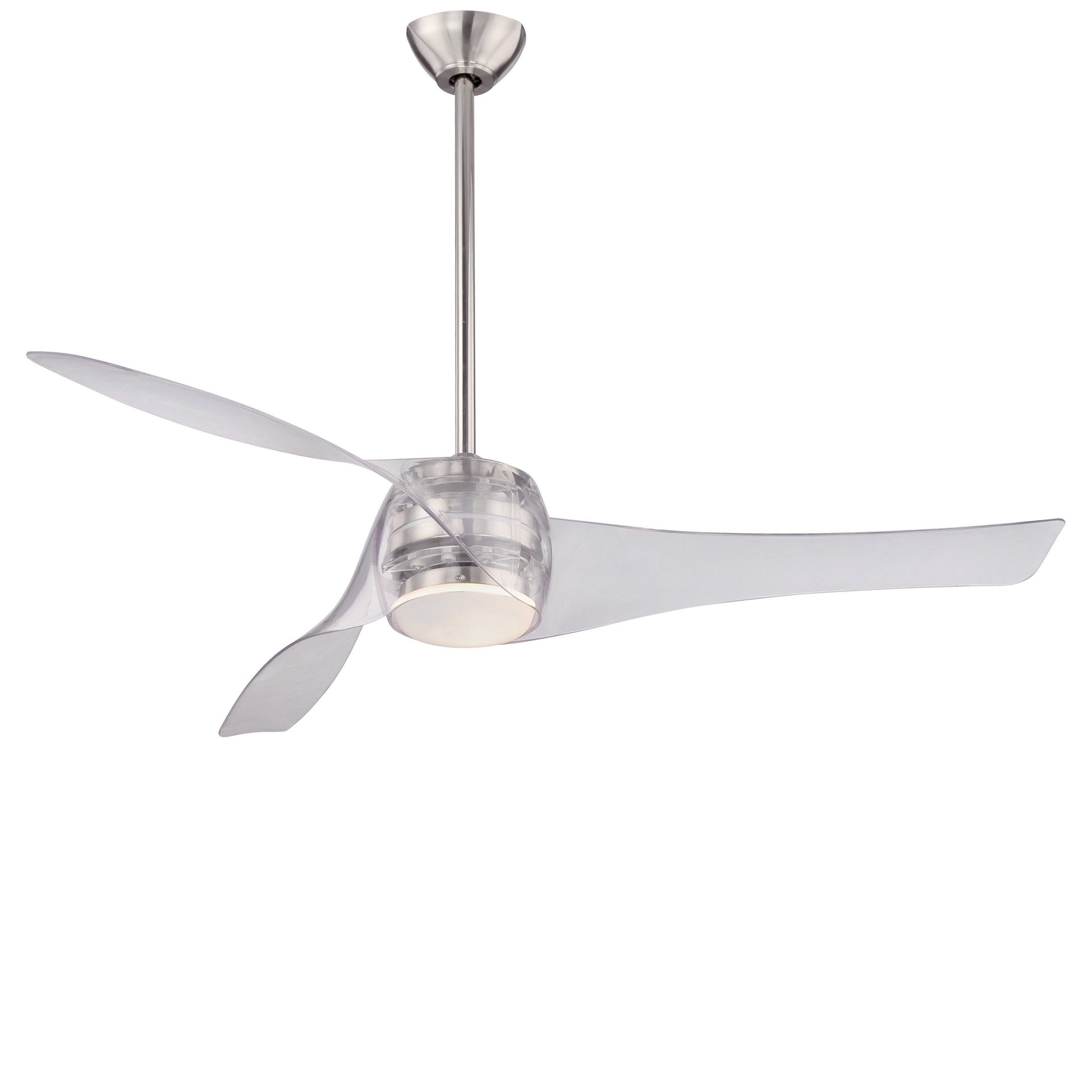 Artemis LED Ceiling Fan in Translucent/DC Motor.