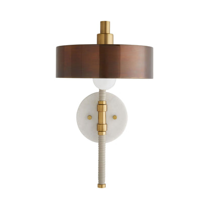 Aaron Wall Light in Brass.