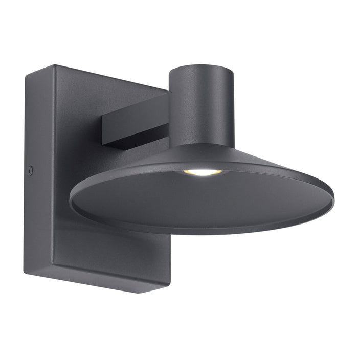Ash Outdoor LED Wall Light in Charcoal (8-Inch).