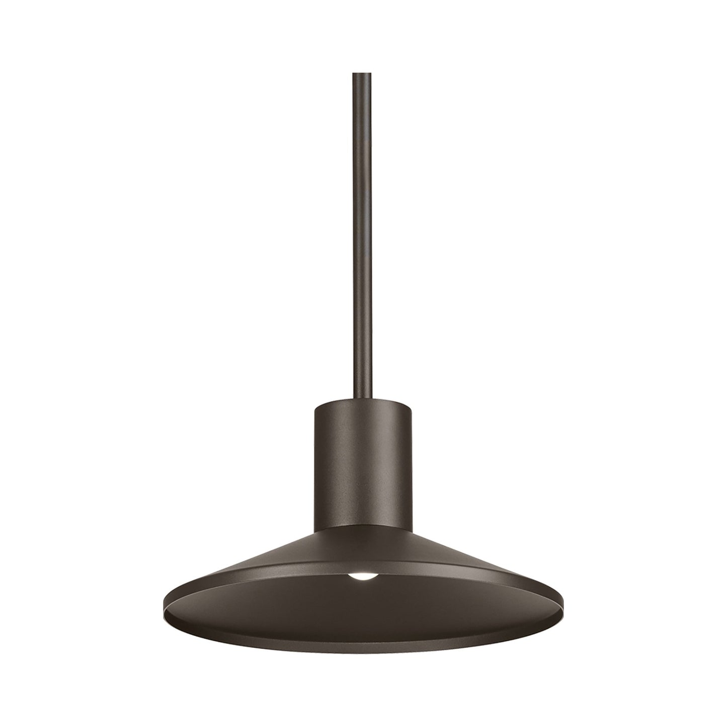 Ash Outdoor LED Pendant Light in Bronze.