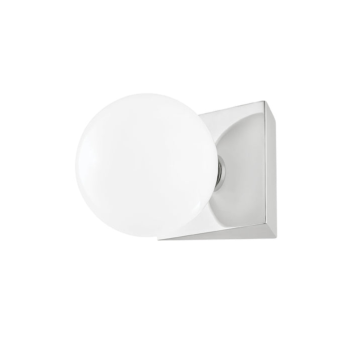 Aspyn LED Bath Wall Light in White.