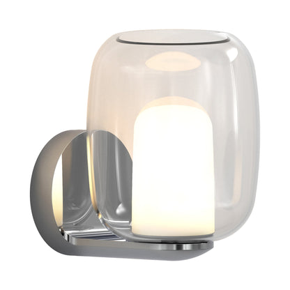 Aquina Bath Wall Light in Polished Chrome.