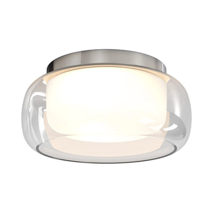 Aquina LED Semi Flush Mount Ceiling Light in Polished Chrome (2-Light).