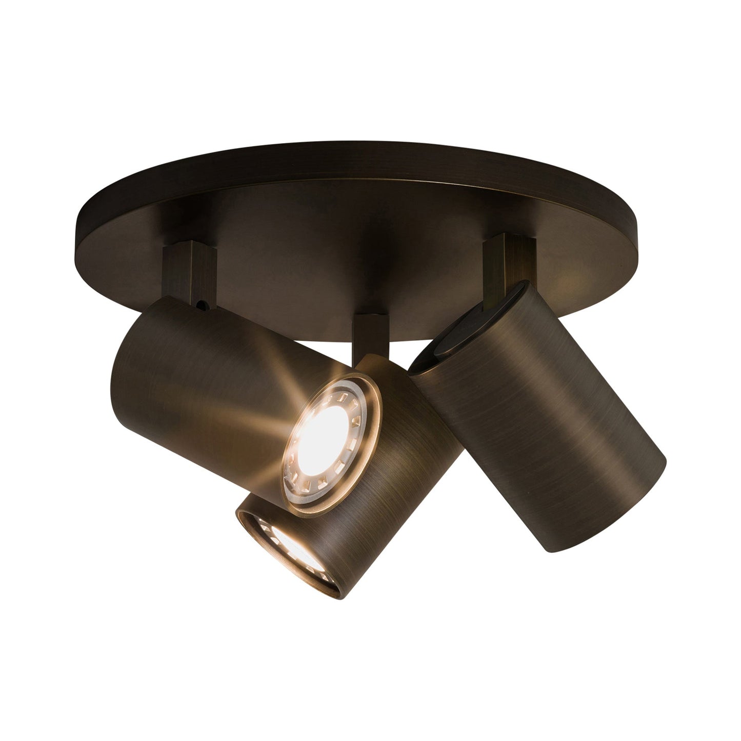 Ascoli Semi Flush Ceiling Light in Bronze.