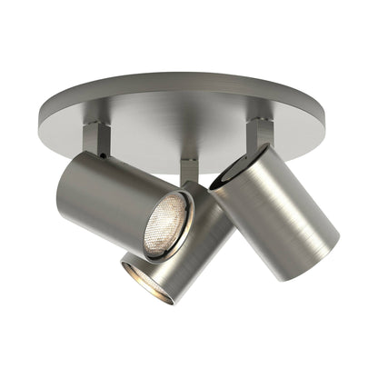 Ascoli Semi Flush Ceiling Light in Matt Nickel.