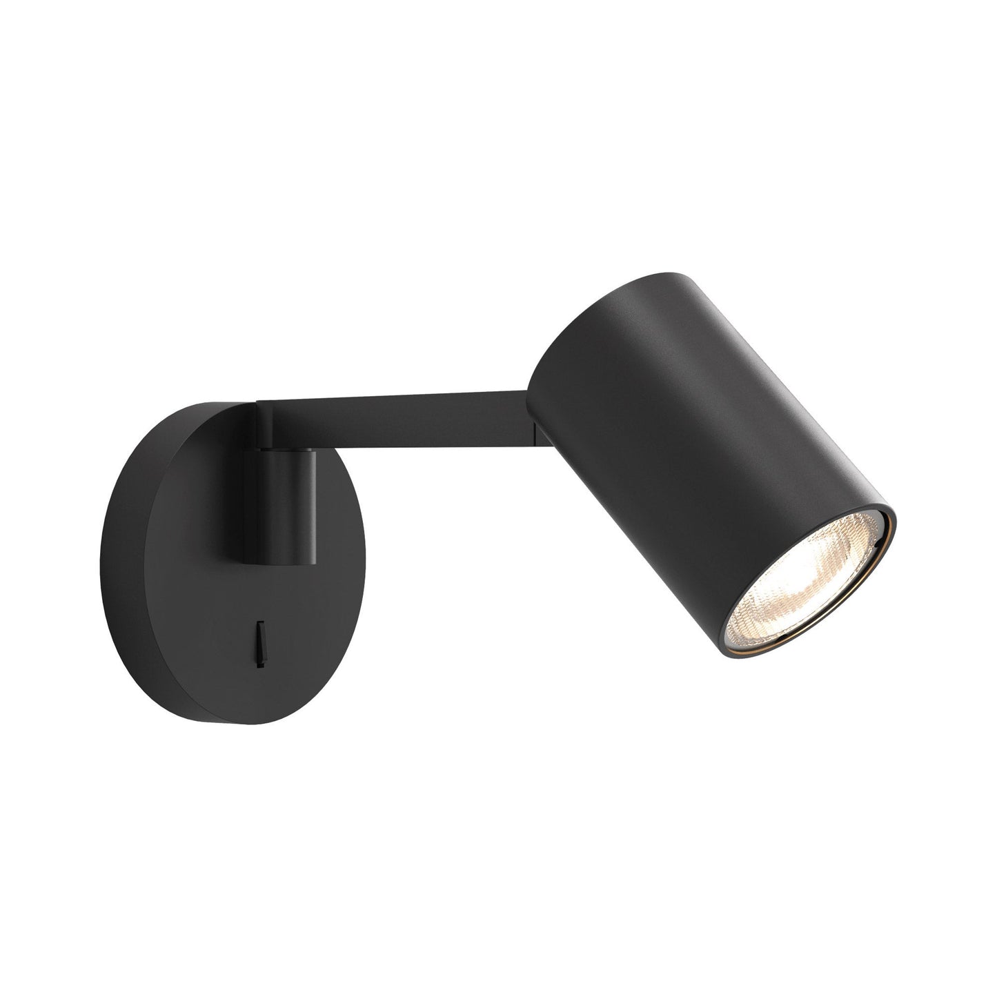 Ascoli Swing LED Wall Light in Matt Black.