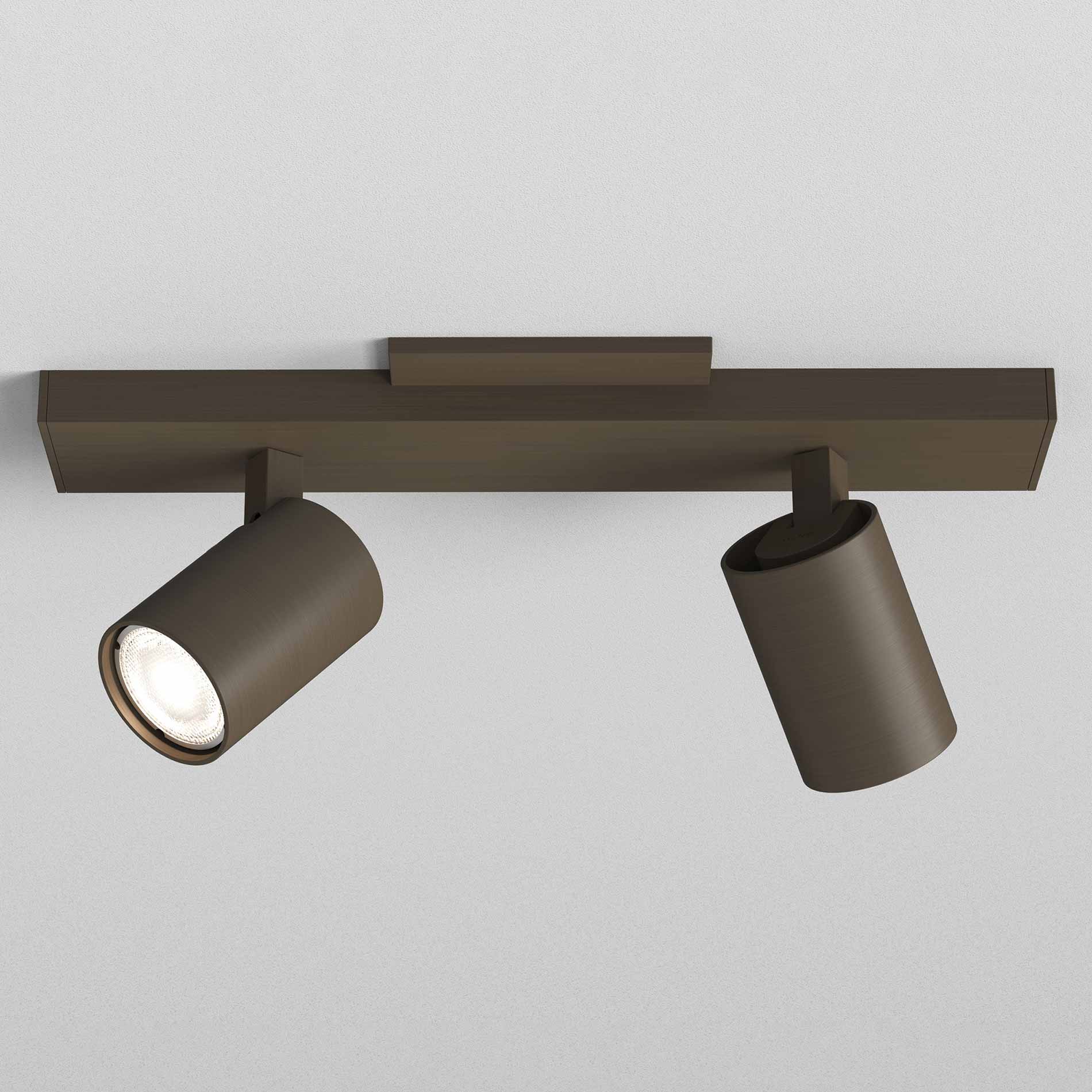 Ascoli Twin Semi Flush Ceiling Light in Detail.