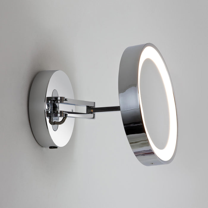 Catena LED Magnifying Wall Mirror in Detail.