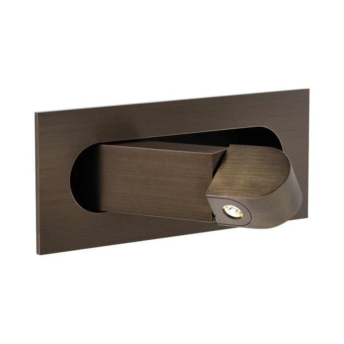 Digit LED Reading Wall Light in Bronze.