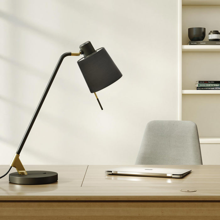 Edward LED Desk Lamp in living room.