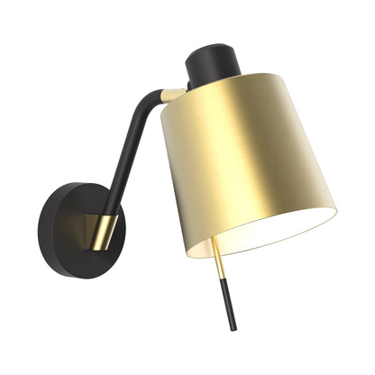 Edward LED Wall Light in Matt Gold (No Switch).