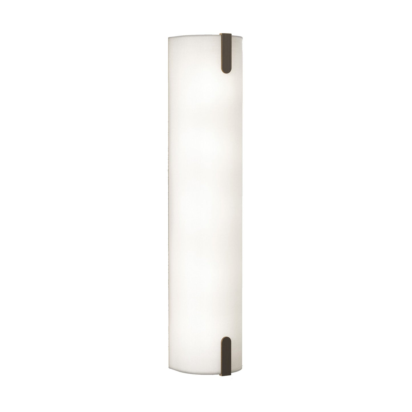 Elba Wall Light in White Fabric (Tall).