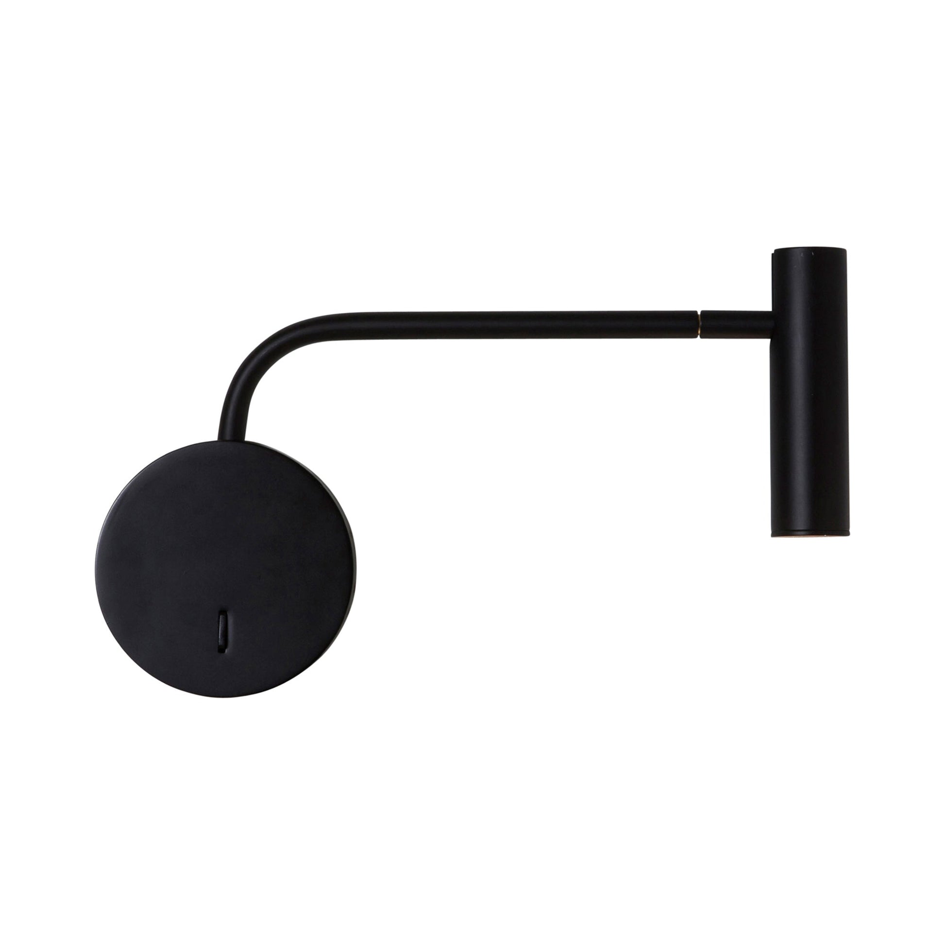 Enna LED Wall Light in Matt Black.