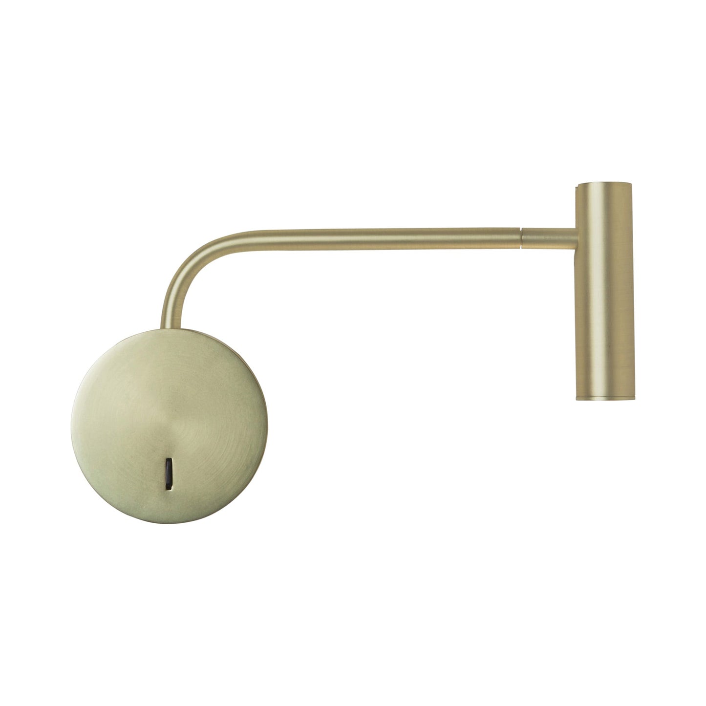 Enna LED Wall Light in Matt Gold.