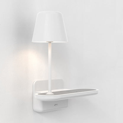 Ito LED Wall Light With Charging Shelf in Detail.