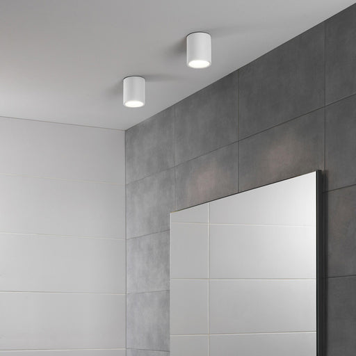 Kos Round LED Recessed Light in bathroom.