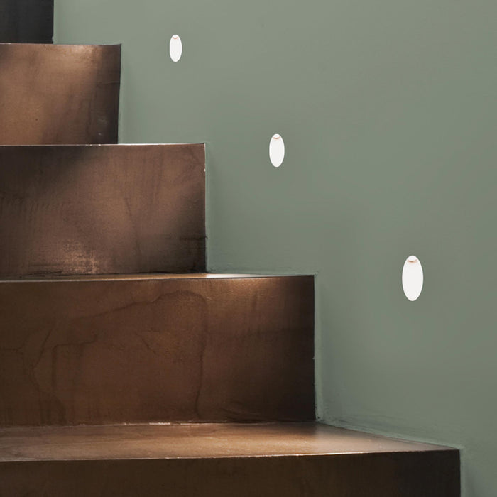 Leros Trimless LED Wall Light in stairs.
