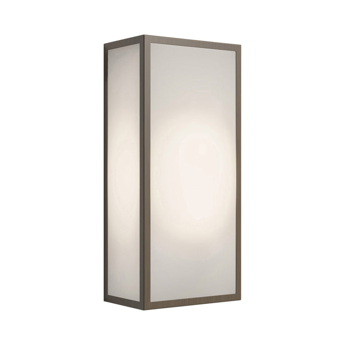 Messina Outdoor Wall Light in Bronze/Frosted.