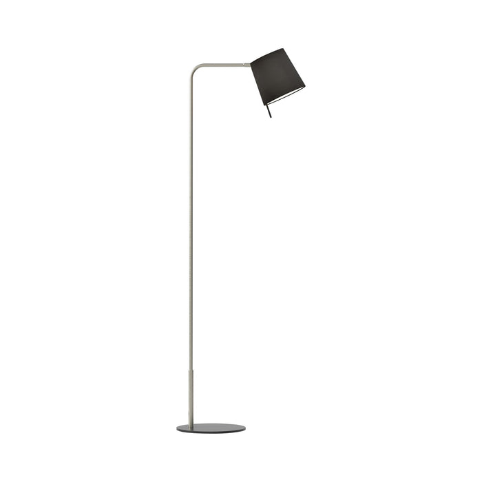 Mitsu LED Floor Lamp in Matt Nickel/Black.