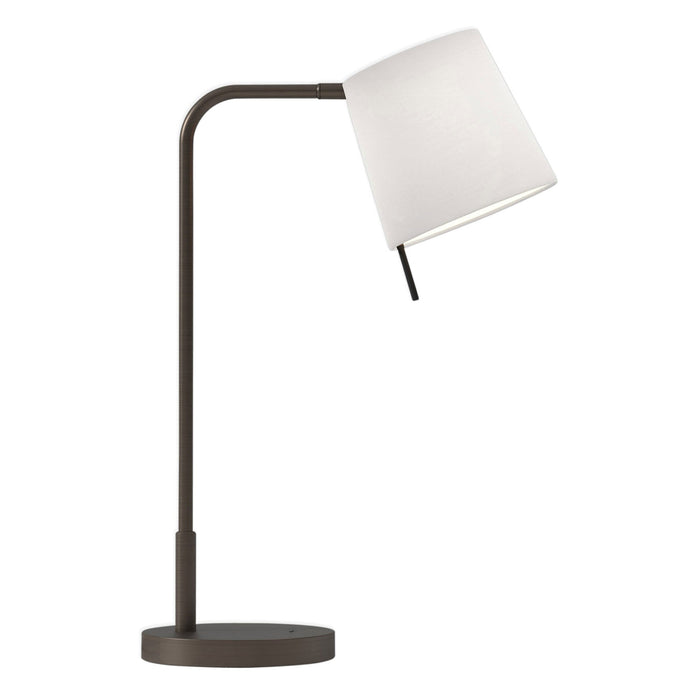 Mitsu LED Table Lamp in Bronze/White.